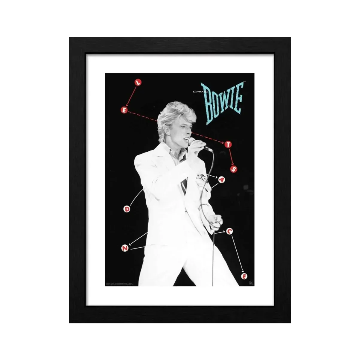 David Bowie Dansons 30 X 40cm Framed Collector Print