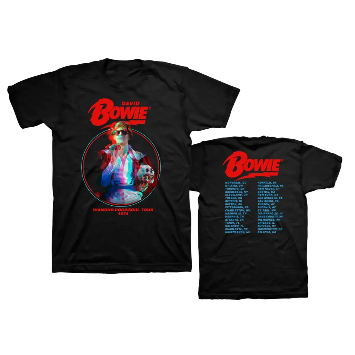David Bowie Diamond Dogs Soul Tour T-Shirt