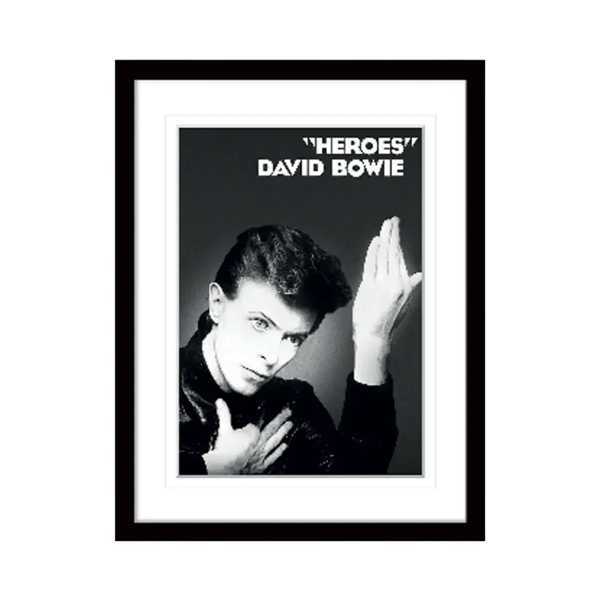 David Bowie Heroes Framed Print 30 x 40cm