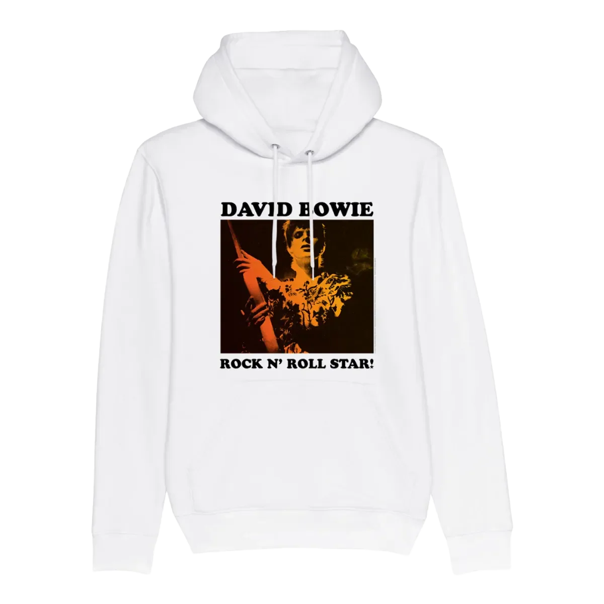 David Bowie Rock N Roll Star! Gold Design Hoodie
