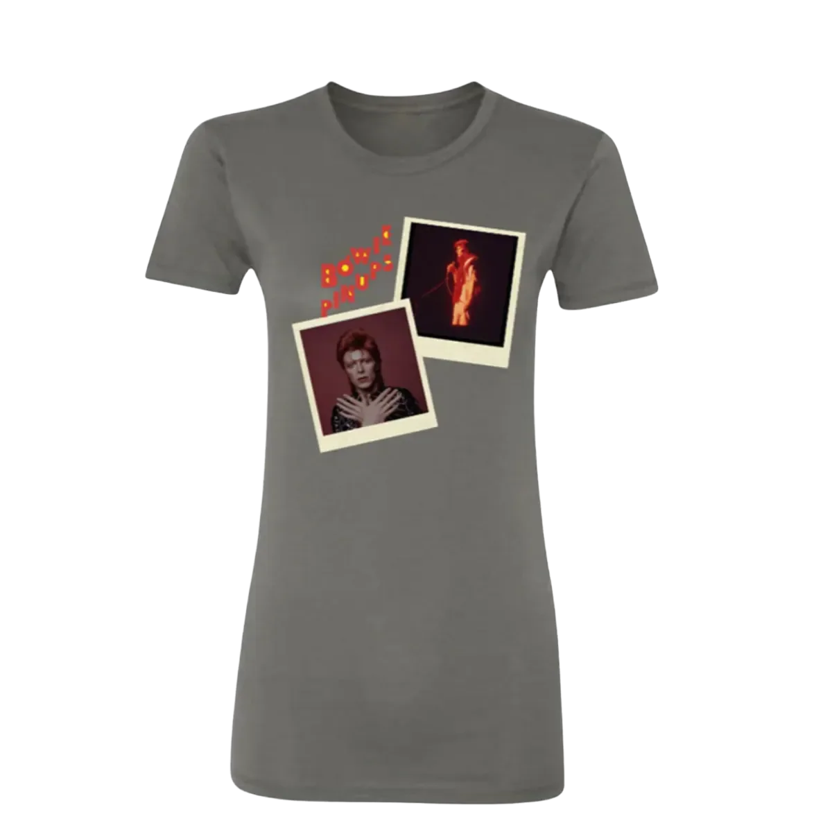 Women's Pin Ups Polaroid Charcoal T-Shirt